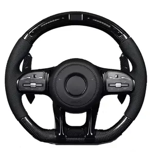 Para Mercedes Benz apto para Benz Clase G G350 G55 G63 W205 W222 W204 modelo a nuevo volante de fibra de carbono