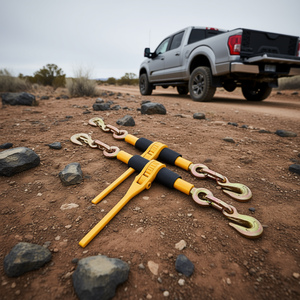 Tendeur à cliquet D0100HRSGL2 pour chaîne en acier de 1/4-5/16 po, 2600 lb, crochet en J pour un arrimage sécurisé - Product Image 2