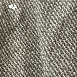 Kain Linen Flax Pewarnaan Benang Baru Ramah Lingkungan Berat 320gsm Gaya Tenun Kotak-Kotak 50% Linen 50% Katun Untuk Pakaian, Mantel, Tas, dan Dekorasi Rumah - Product Image 6