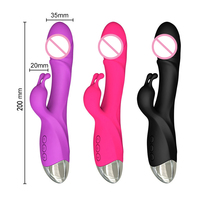 Fabrik-Großhandel Rabbit AV Vibrator 10-Gang Klitoris-Stimulator G-Punkt-Massage Weibliches Masturbationsspielzeug für Frauen