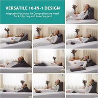 Verstellbare dreieckige Rückenlehne am Bett Gewebte ortho pä dische Entlastung Komfortable Memory Foam Kissen Postoperative Bettkeil position ierer