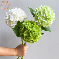 Vente en gros de fleurs artificielles réalistes en latex de haute qualité, couleur vert et blanc, pour la décoration de mariage, de la maison et de la table