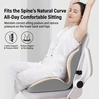 Coussin de siège en mousse à mémoire de forme intégrée 5 zones OEM d'usine avec soutien lombaire respirant et orthopédique pour soulagement de la pression du coccyx