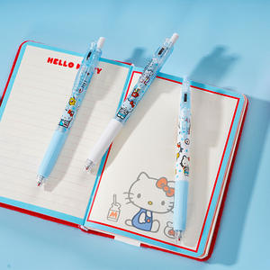 قلم جل كرتوني عالي الجودة بتصميم جمالي، كتابة سلسة، قلم اختبار لطيف أسود، أدوات مكتبية للامتحانات - Product Image 3