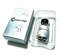 Emballage personnalisé écologique pour flacon, étiquette pharmaceutique, emballage pliable en papier pour médicament peptidique 3 ml