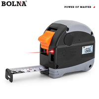 Télémètre industriel BOLNA 40m 3-en-1 avec ruban à mesurer laser et batterie au lithium 18650, garantie 1 an, direct usine