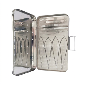 Ensemble d'instruments de microchirurgie manuels de base, prix de gros abordable, composants en acier inoxydable et en plastique, certifié CE - Product Image 1