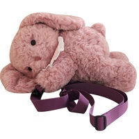 Nouveau tissu Oem Odm sac à dos personnalisé Animal éléphant mouton lapin ours en peluche renard cochon canard doux enfants peluche sac en peluche