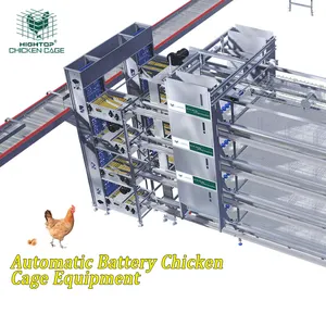 HIGHTOP Kenyan Market strato automatico 3 livelli 4 livelli tipo H attrezzatura per allevamento di pollame batteria gabbia per polli