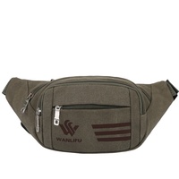 Nouvelle sacoche de taille pour homme en toile lavée durable avec fermeture à cordon pour le rangement du téléphone portable et du portefeuille, idéale pour le sport