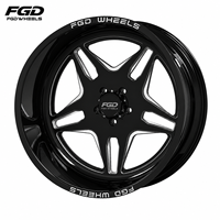 Jantes en aluminium 5 trous à cinq branches 20x10 20x12 22x12 24x14 26x16 à déport profond 5x127 5x139.7 pour camions et voitures 4x4