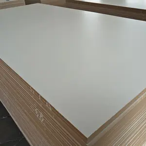 Good quality melamine mdf with off white for kitchen cabinets
