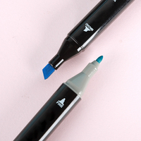 Ensemble de 12, 24, 30, 36, 48, 60, 80, 100, 120, 168 stylos marqueurs permanents à double pointe, à base d'alcool, résistants à l'eau, pour tableau blanc