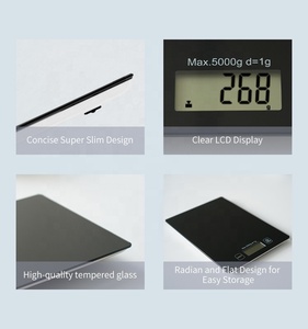 Balance numérique en plastique, 5kg, avec grand écran LCD, pour peser les aliments nourrissants, pour le café, nouveauté - Product Image 5