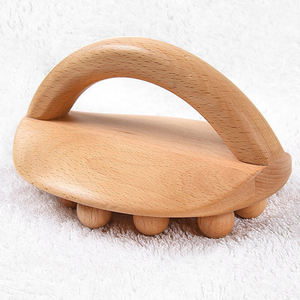 Harga pabrik alat Gua Sha grosir 14 manik-manik sikat kering untuk sikat pijat tubuh terapi pijat drainase limfatik - Product Image 3