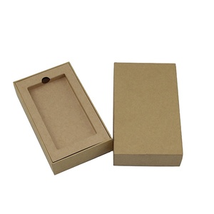 Dongguan Factory specialized Handmade gift box Mobile Phone Packaging supplier Luxury lid and base kraft box with insert