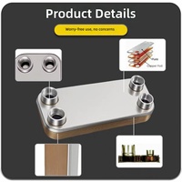 Refroidisseur d'huile industriel ZL28, mini échangeur de chaleur à plaques brasées pour chaudière et chauffe-eau