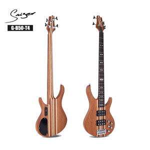 Smiger chuyên nghiệp rắn Sapele rắn Maple cổ thông qua cơ thể 4 dây điện conjoined bass với hoạt động Pickup - Product Image 1