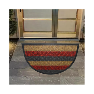 Venta al por mayor de felpudos de bienvenida de medio círculo felpudo Tapis De <span class=keywords><strong>Sol</strong></span> de entrada al aire libre felpudos de goma negra - Product Image 1