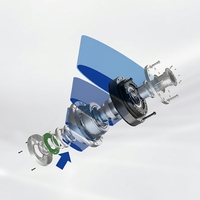 Motor Harmonik Ultra-tipis 180g Struktur Sederhana, Aktuator Robot Bldc, Mendukung Lengan Robot