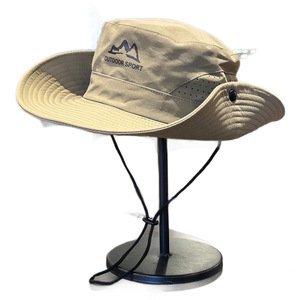 Cappello Estivo da Esterno con Protezione Solare, Regolabile, Unisex, a Tesa Larga, Traspirante, per Escursionismo e Pesca, UPF50+, Stile Montagna Innevata - Product Image 5