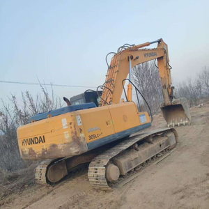 Excavatrice sur chenilles d'occasion Hyundai 305LC-7 d'origine coréenne, godet de 1,38 m, moteur de 190 kW, boîte de vitesses, pompe, PLC, roulement principal, 30 tonnes, vente à prix réduit - Product Image 5