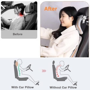 Back Pain Relie Premium <b>Memory</b> <b>Foam</b> Lumbar Pillow Back Support for Office Chair, Car Lumbar Support Pillow for Car Office Chair - Product Image 5