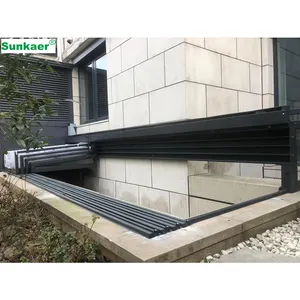 Novo design de alumínio para exterior, cobertura de policarbonato para cobertura de telhado de barraca, cobertura de ventilação para pátio, cobertura para banheiro