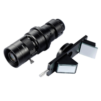 Parfocal 2D 3D Switchable Monocular Zoom Microscope Lens WD100 0.7X-5X C-Mount Industrial Lens