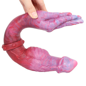 Gran pene de doble cabeza falo hombres y mujeres juguetes sexuales consolador de doble cara consolador molde de silicona consolador realista - Product Image 1