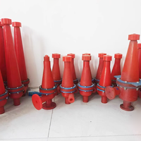 Séparateur hydrocyclone désableur désilteur, cônes de contrôle des solides, 100% polyuréthane résistant à l'abrasion, matériau en alliage