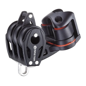 Poulie à roulement à billes pour voilier à trois roues BB-0213FE, diamètre de roue 29 mm, diamètre de ligne 8 mm, attache/clip pour corde, fournitures marines - Product Image 3