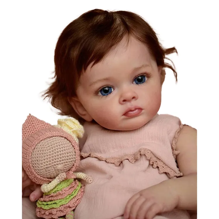 【リボーンドール】大きさ 約 24 cm. 24インチのアフリカ系アメリカ人向けソフトシリコン製リアルなリボーン