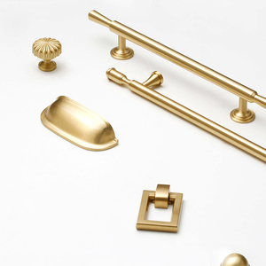 Nút kéo tủ bếp bằng đồng thau nguyên khối tối giản sang trọng, tay nắm đồ nội thất, tay nắm dài cho tủ bếp, tủ quần áo - Product Image 5