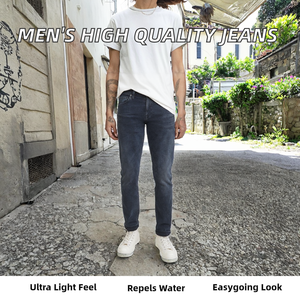 Jeans para Hombre al por Mayor 2025, Personalizados, de Moda, Estampados, de Alta Calidad, Lavado Medio, Casuales, 100% Algodón, Ligeros, Cintura Media - Product Image 2