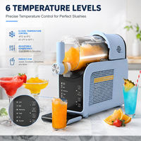 Machine à slush 2 en 1, machine à slush et à glace molle pour usage domestique et petites entreprises, CE&CB, machine à boissons glacées automatique 1,8 L