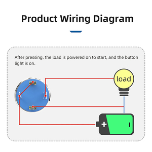 สวิตช์กดแบบสแตนเลส ขนาด 12 มม. แบบล็อค กันน้ำระดับ IP65 พร้อมวงแหวนไฟส่องสว่าง 1NO 250V สวิตช์ควบคุมแบบกดติดปล่อยดับ - Product Image 5