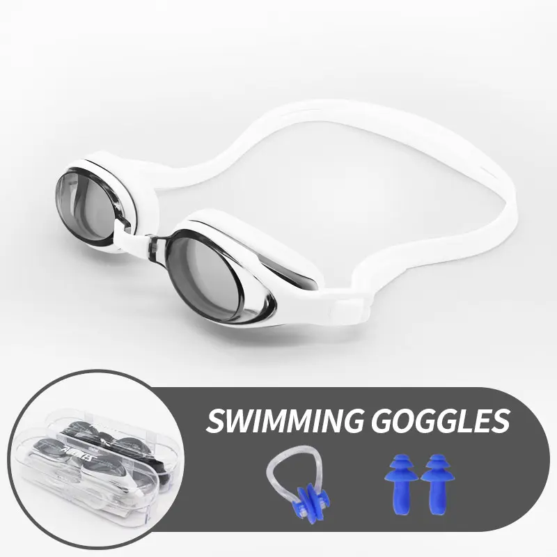 Aolikes Kacamata Renang UV Anti Kabut, Pelindung Penuh UV, Tidak Bocor Penglihatan Lebar untuk Kacamata Renang Pria Wanita Muda