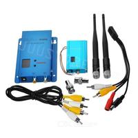 Kit receptor de transmisor de vídeo de largo alcance de 1,5 GHz, 1500mW, Mini sistema inalámbrico de 3000m G para cámara CCTV, Material metálico
