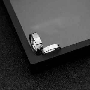 Hot Selling Simple Glossy <b>Silver</b> Plated <b>Plain</b> Band <b>Ring</b> Classic Versatile Unisex's Stainless Steel <b>Rings</b> Wholesale Jewelry - Product Image 4