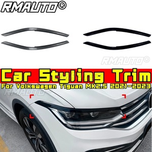 For Volkswagen Tiguan MK2.5 2021-2023 <b>Styling</b> Kit Car <b>Styling</b> Trim <b>Head</b> Light Lamp Eyelids Eyebrow Headlight Decoration Body Kit - Product Image 2