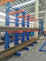 Étagère cantilever pour le stockage des profilés en aluminium et des profilés de fenêtres et de portes, anti-rayures, en métal léger