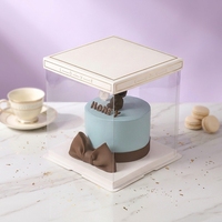 Boîte à gâteau en papier kraft blanc écologique personnalisée avec fenêtre pour boulangerie, mariage, fête, emballage - Usine YIpin Yinji