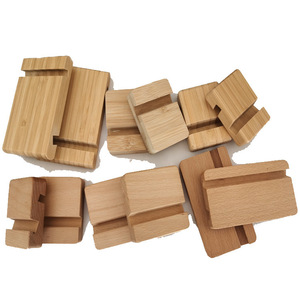Universal Wooden Phone And <b>Tablet</b> <b>Stand</b> Bamboo Desktop Holder Single Slot For Ipad And Mobile Devices - Product Image 5