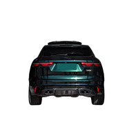 Diffuseur arrière en fibre de carbone LED, aileron arrière pour Jaguar F-PACE 2021-2025, kit carrosserie extérieur, pièces de rechange