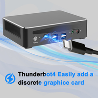 Mini PC para juegos I9 13900H I7 13700H 1360P, escritorio de oficina para el I5-1340P NUC 2 * DDR5 2 * PCIE4.0 2*2,5G LAN, Mini ordenador Gamer WiFi6