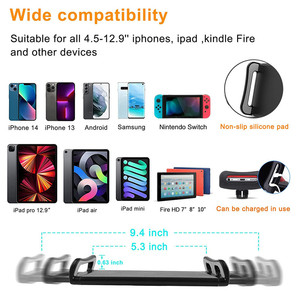 ขาตั้งแท็บเล็ตฐานโลหะปรับได้อเนกประสงค์สำหรับ iPad Pro <span class=keywords><strong>iPhone</strong></span> Samsung Tab Kindle - Product Image 4