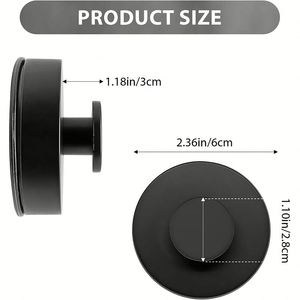 Nouveau support mural amovible pour porte de cuisine, crochet à ventouse puissant en acier inoxydable pour serviettes de douche et salle de bain - Product Image 2