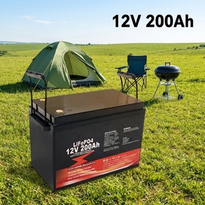 Baterai LiFePO4 12V 200Ah Siklus Dalam Dapat Diisi Ulang dengan BMS 12v 300Ah untuk Solar RV Marine Off Grid - Product Image 1