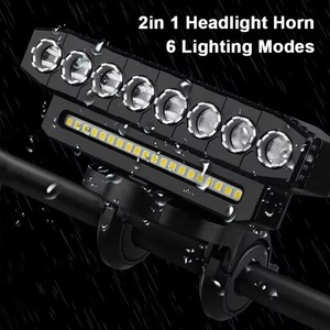 Luz de bicicleta LED con carga USB faro MTB bicicleta de carretera lámpara delantera a prueba de lluvia brillante luz de conducción nocturna <span class=keywords><strong>linterna</strong></span> de advertencia de bicicleta - Product Image 4